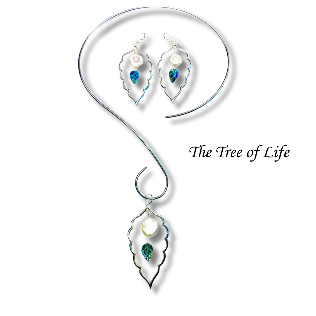 Gracelets Jewelry Tree of Life Leaf Earrings Collar Necklace