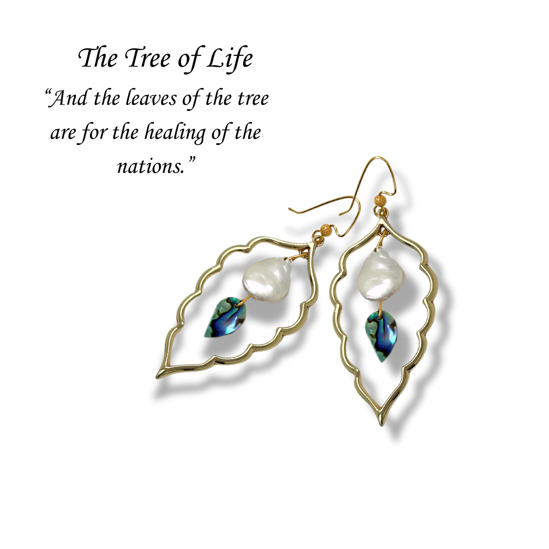 Gracelets Jewelry Tree of Life Leaf Earrings