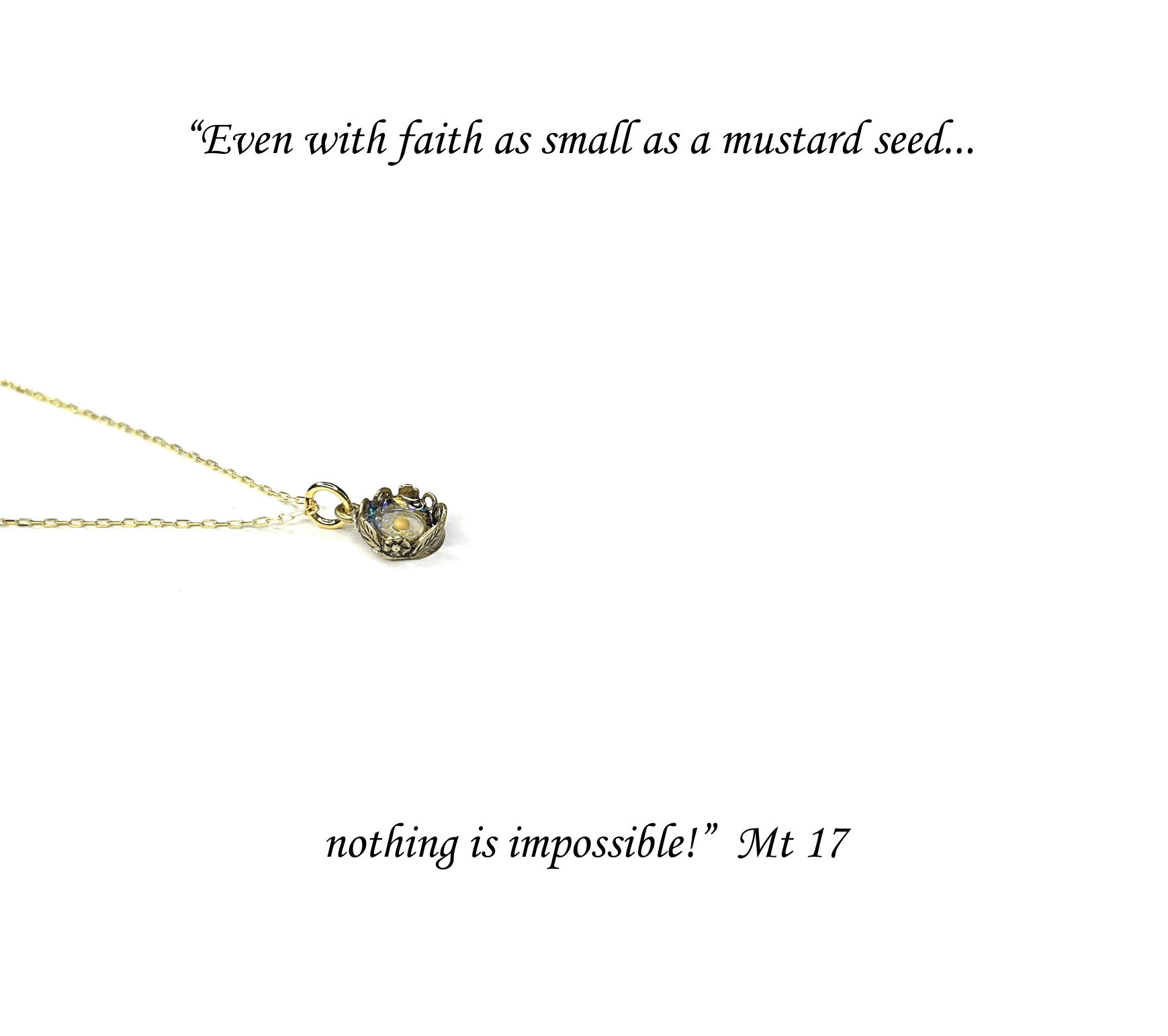 Mustard Seed Necklace - Gracelets