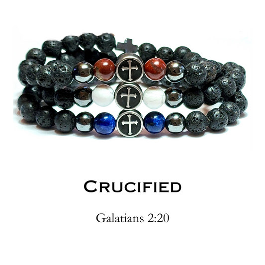 Gracelets Jewelry Men's Warrior Line Crucified Galatians 2:20