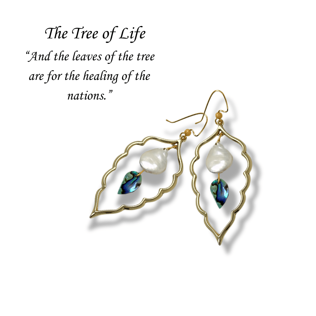 Tree of Life Leaf Earrings - Gracelets